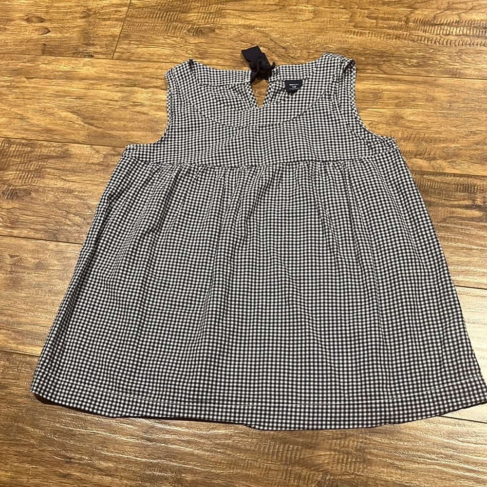 Gap kids plaid sleeveless summer blouse
